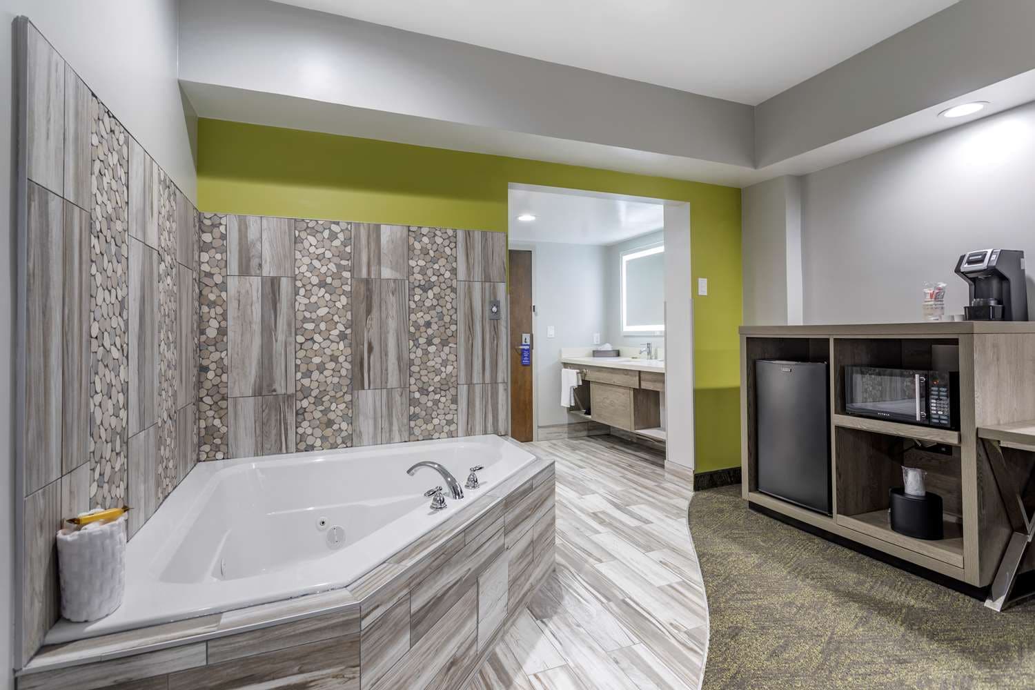 Private balcony with mountain view